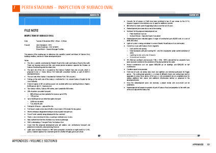 7	  perth stadiums – Inspection of Subiaco Oval