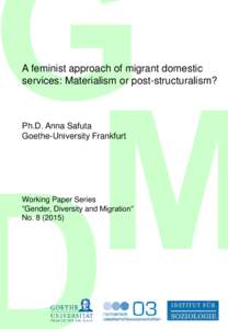 Microsoft Word - SAFUTA Feminist theory and migrant domestic services WP-2 with completed references and last changes