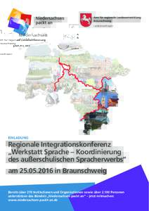 Landesbeauftragter  EINLADUNG Regionale Integrationskonferenz „Werkstatt Sprache – Koordinierung
