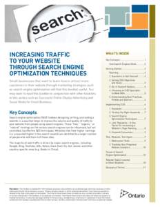 Increasing Traffic to Your Website through Search Engine Optimization Techniques