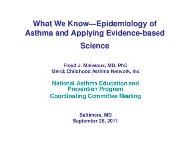 Pulmonology / Respiratory therapy / Asthma / Chronic obstructive pulmonary disease / Emergency department / Health care / Medicine / Health / Chronic lower respiratory diseases