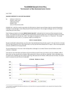 Kelly Ayotte / United States Senate election in New Hampshire / United States House of Representatives elections in New Hampshire / New Hampshire / Jeanne Shaheen / Politics of the United States