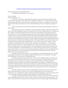 Southern Campaign American Revolution Pension Statements & Rosters Pension Application of Daniel Ashby S14927 Transcribed and annotated by C. Leon Harris State of Kentucky } County of Hopkins } Ss