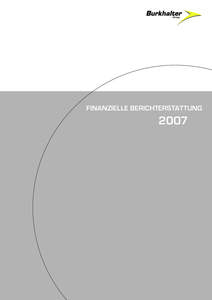 FINANZIELLE BERICHTERSTATTUNG  2007