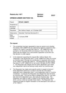 Chemistry / Tapping / Tap and die / Inventive step and non-obviousness / Tap / Keg / Natural rubber / Claim / Patent law / Technology / Manufacturing