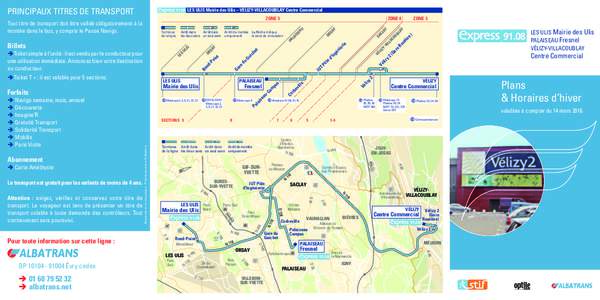 PRINCIPAUX TITRES DE TRANSPORTLES ULIS Mairie des Ulis – VÉLIZY-VILLACOUBLAY Centre Commercial OR SA
