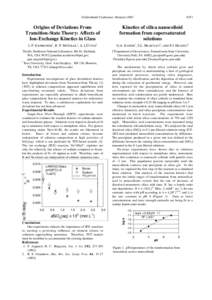 Goldschmidt Conference Abstracts[removed]A351 Origins of Deviations From Transition-State Theory: Affects of