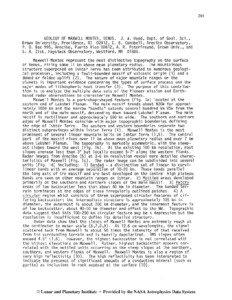 GEOLOGY OF MAXWELL MONTES, VENUS. J . W . Head, Dept. of Geol. S c i . , Brown University, Providence, RI 02912, D. B . Campbell, Arecibo Observatory, P. 0. Box 995, Arecibo, Puerto Rico 00612, A . R . Peterfreund, Brown Univ., and