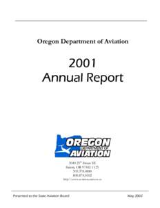 Oregon Department of Aviation[removed]Annual Report[removed]25th Street SE