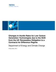 [removed]NERA Report_Assessment of Change in Hurdle Rates_final