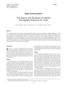 The Nature and Dynamics of Internet Pornography Exposure for Youth
