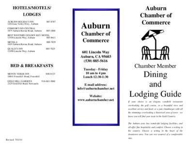 2014 Dining & Lodging