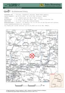 LANDESERDBEBENDIENST  Erdbebenmeldung ERDBEBEN BEI : Steinen, Landkreis Lörrach, Baden-Württemberg DATUM/UHRZEIT : amum 03:39 Uhr Ortszeit (MESZ) STÄRKE