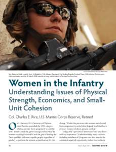 Recruit training / United States Marine Corps / Unit cohesion / Infantry / Women in combat / Women in the military / Marine / Conscription in the United States / Combat Fitness Test / Military / Gender studies / United States Army