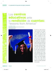 La evaluación en los procesos de mejora y autonomía  centros educativos ante la rendición de cuentas: Los