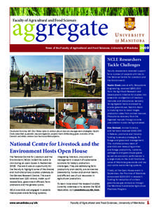 aggregate Faculty of Agricultural and Food Sciences News of the Faculty of Agricultural and Food Sciences, University of Manitoba  2009