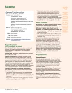 State Brownfields and Voluntary Response Programs: An Update from the States, 2009, Region 4