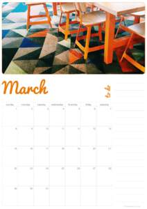 74 Lime Lane // March calendar