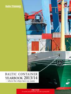 BALTIC CONTAINER YEARBOOK – where the ships have no name – PREVIEW