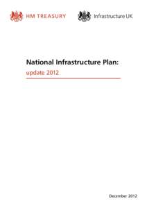 National Infrastructure Plan update 2012