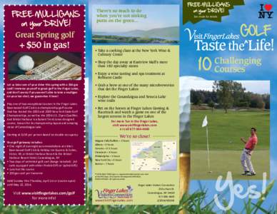 FREE MULLIGANS on your DRIVE! There’s so much to do when you’re not sinking putts on the green…