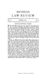 Isaac P. Christiancy / Commentaries on the Constitution of the United States / State Bar of Michigan / United States Constitution / Supreme Court of Canada / Judiciary / Thomas M. Cooley Law School / Steve Cooley / Michigan / Thomas M. Cooley / Government