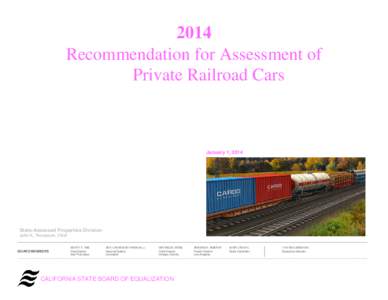 2014 Recommendation for Assessment of Private Railroad Cars