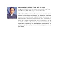 Edward Chen / Lingnan / Year of birth missing / Hong Kong / Lingnan University / Tuen Mun District