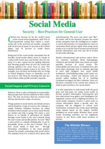 Social Media Security – Best Practices for General User C  hina has become by far the world’s most