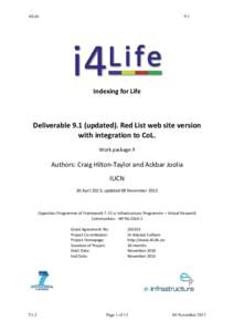 i4Life  9.1 Indexing for Life