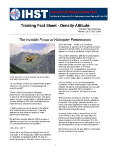 Microsoft Word - Training - QR - Density Altitude