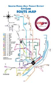 Greater Peoria Mass Transit District CITYLINK ROUTE MAP  N