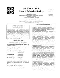Science / Neuroscience / Warder Clyde Allee / Animal Behavior Society / Psychology / Email / Behaviorism / Behavior / Ethology / Ethologists