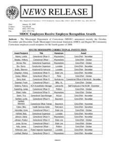 Leakesville /  Mississippi / State governments of the United States / Mississippi / South Mississippi Correctional Institution / Mississippi Department of Corrections