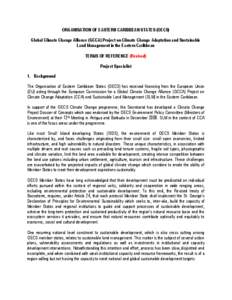 Adaptation to global warming / Sustainable land management / Capacity development / Interreg / Earth / International relations / Politics / Sustainability / Organisation of Eastern Caribbean States / Development