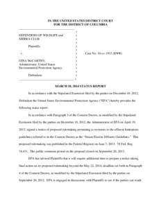 Administrative law / Pollution in the United States / Water pollution / Water supply and sanitation in the United States / Notice of proposed rulemaking / Rulemaking / Effluent guidelines / Consent decree / United States Environmental Protection Agency / Law / United States administrative law / Government