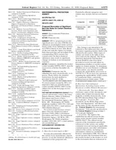 United States Environmental Protection Agency / Federal Register / Notice of proposed rulemaking / Hazardous waste / Government / Environment / Politics of the United States / United States administrative law / 94th United States Congress / Toxic Substances Control Act