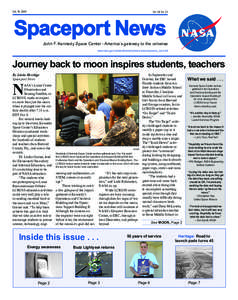 Oct. 16, 2009  Vol. 49, No. 21 Spaceport News