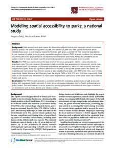 Zhang et al. International Journal of Health Geographics 2011, 10:31 http://www.ij-healthgeographics.com/content[removed]METHODOLOGY  INTERNATIONAL JOURNAL