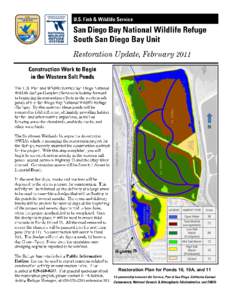 Restoration Plan for Ponds 10, 10A, and 11  Want to get involved with Refuges? Please meet us at the end of Seacoast Drive in Imperial Beach to help clean up your beach,