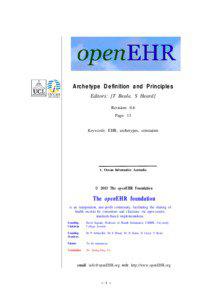 [번역] Archetype Definitions and Principles Revision 0.6.hwp