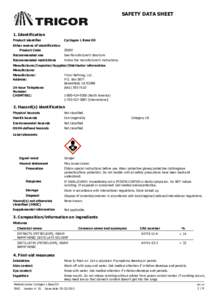 SAFETY DATA SHEET  1. Identification Product identifier  Cyclogen L Base Oil