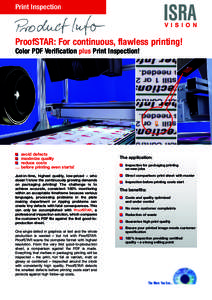 Print Inspection  ISRA V I S I O N