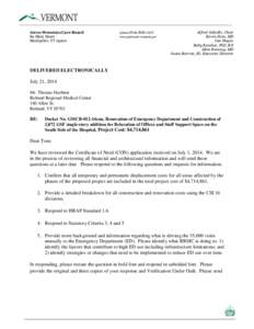 Green Mountain Care Board 89 Main Street Montpelier, VT[removed]phone[removed]www.gmcboard.vermont.gov