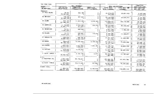 Mackinac County Tax Year 2004 Taxable Valuations