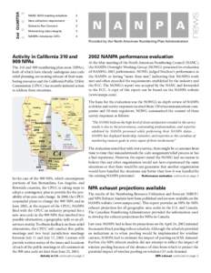 Canadian Numbering Administration Consortium / Number pooling / North American Numbering Plan / Telephone numbers / Numbering Resource Utilization/Forecast Report