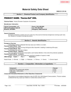 Microsoft Word - Thermo-Gel 300L MSDS.doc