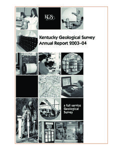 2  Director’s Report Ushering in the era of full-service geological surveys