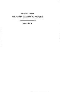 Deschartes, O. Vyacheslav Ivanov. Oxford Slavonic Papers, Vol. V, 1954