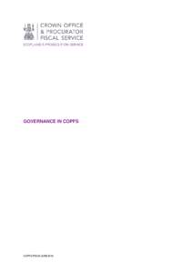 GOVERNANCE IN COPFS  COPFS/PSCA/JUNE2016 CONTENTS